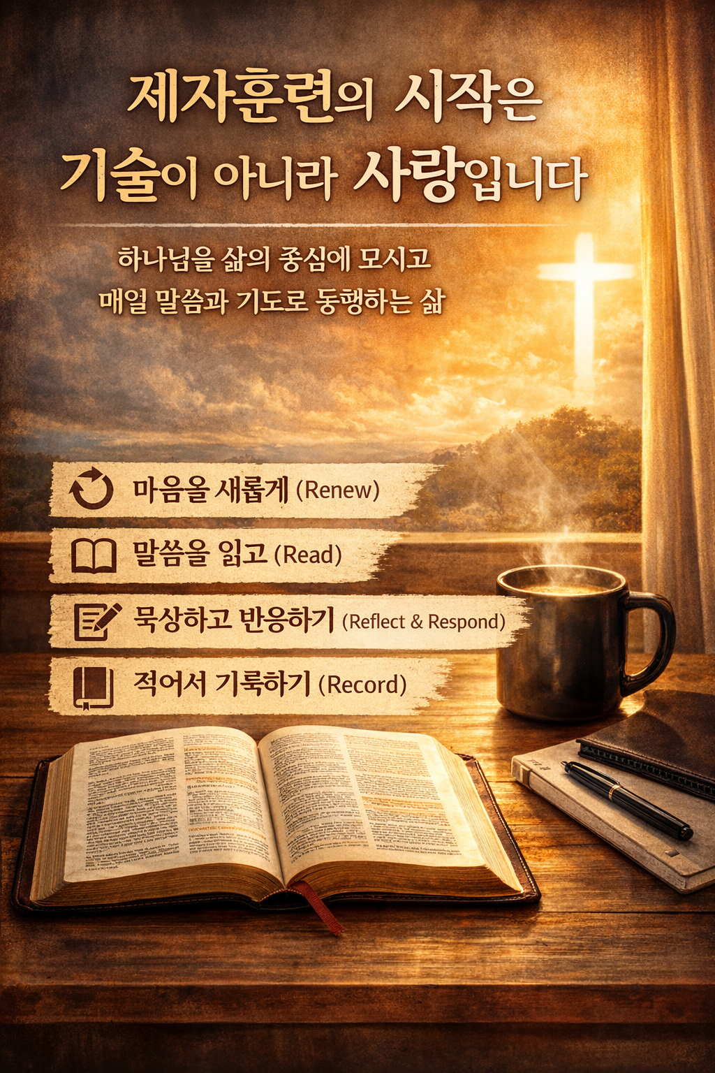 제자훈련의 시작은 기술이 아니라 사랑입니다